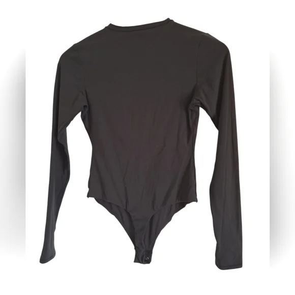 SKIMS Classic Black Bodysuit Size Medium Long Sleeve - Picture 4 of 4